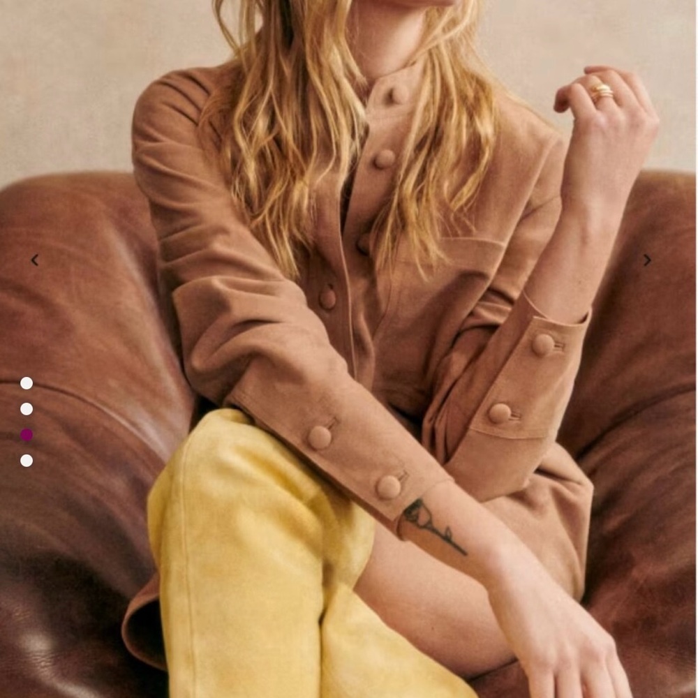 Sezane Tan Mini Dress
